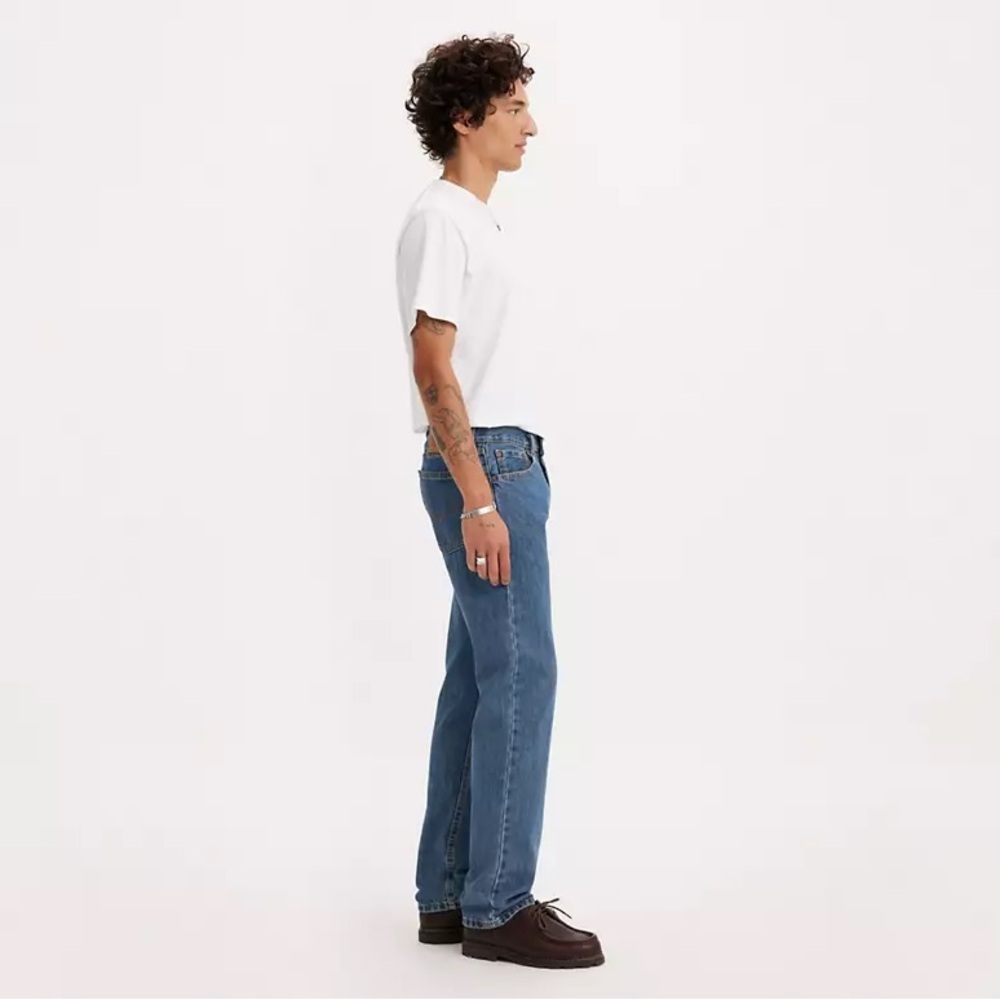 NWT Levi’s Mens 505 Regular Fit Medium Stonewash Non-Stretch Denim Jeans 36 x 29 - Picture 5 of 16